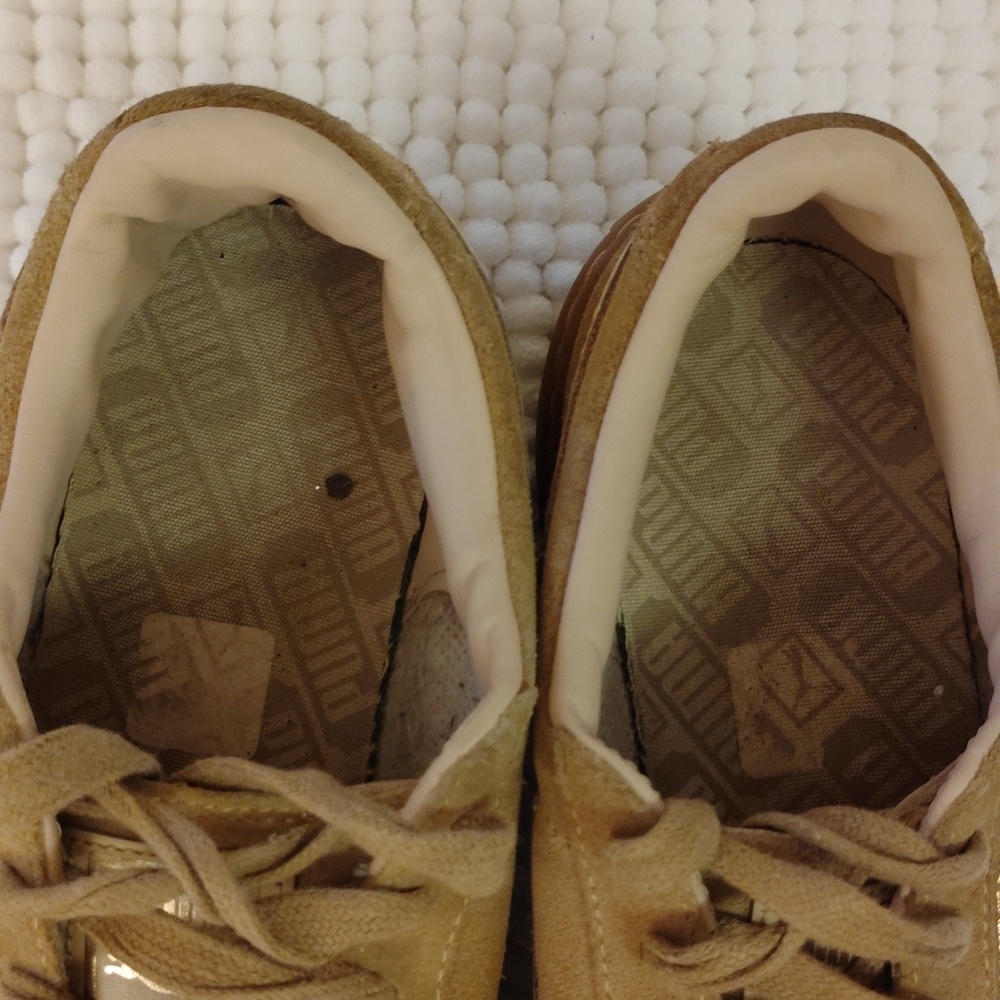 Puma Women's Tan Suede Sneakers - Picture 6 of 7